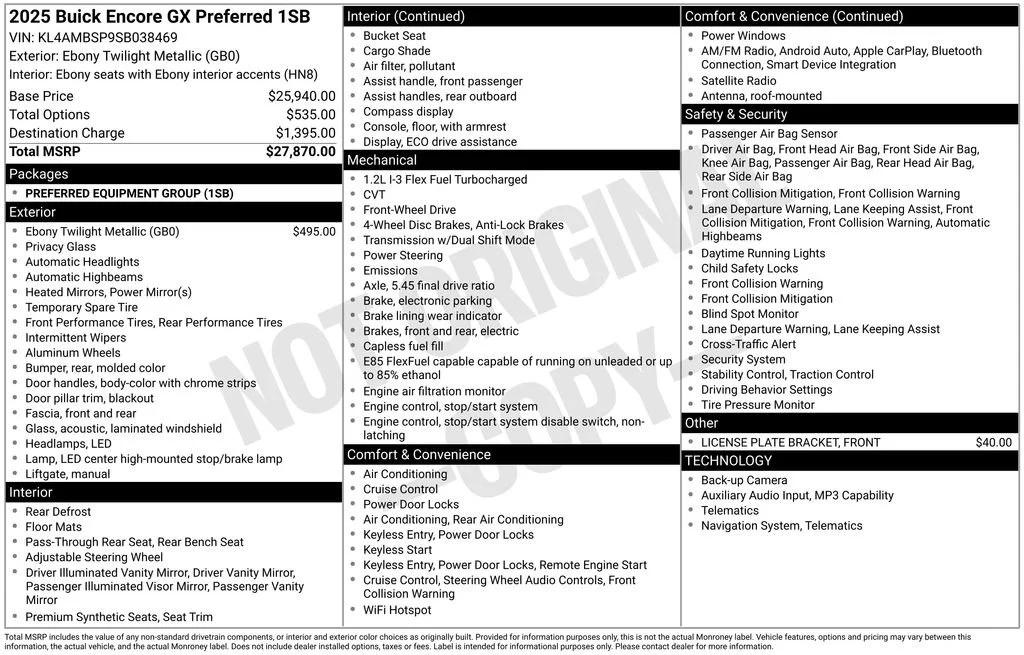 buick encore gx 2025 KL4AMBSP9SB038469 image buick encore gx 2025 KL4AMBSP9SB038469 image